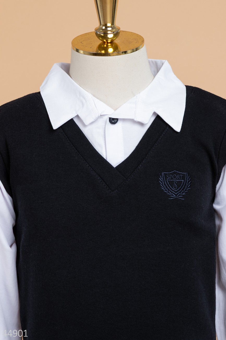 Сорочка (обманка) для хлопчиків 09440-1