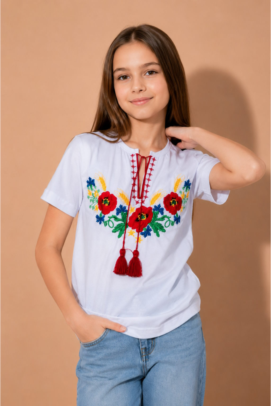 Вишиванка для дівчаток 6073