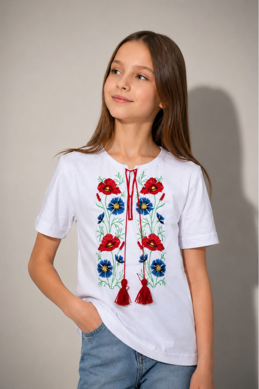 Вишиванка для дівчаток 6074