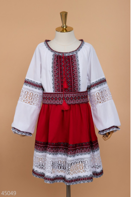 Костюм-вишиванка для дівчаток 6077 Костюм-вишиванка для дівчаток 6077