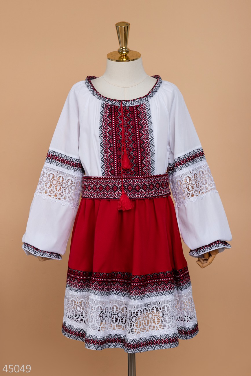 Костюм-вишиванка для дівчаток 6077