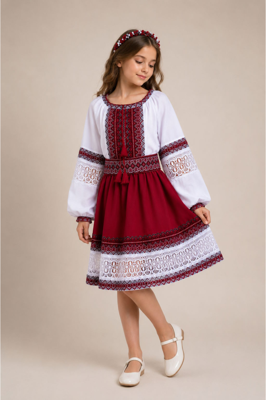 Костюм-вишиванка для дівчаток 6077