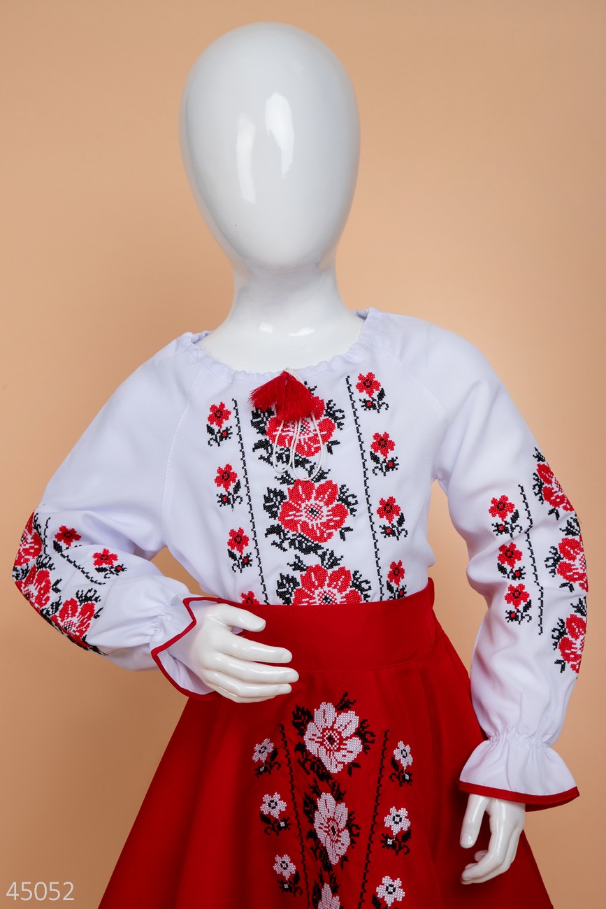 Костюм-вишиванка для дівчаток 6080