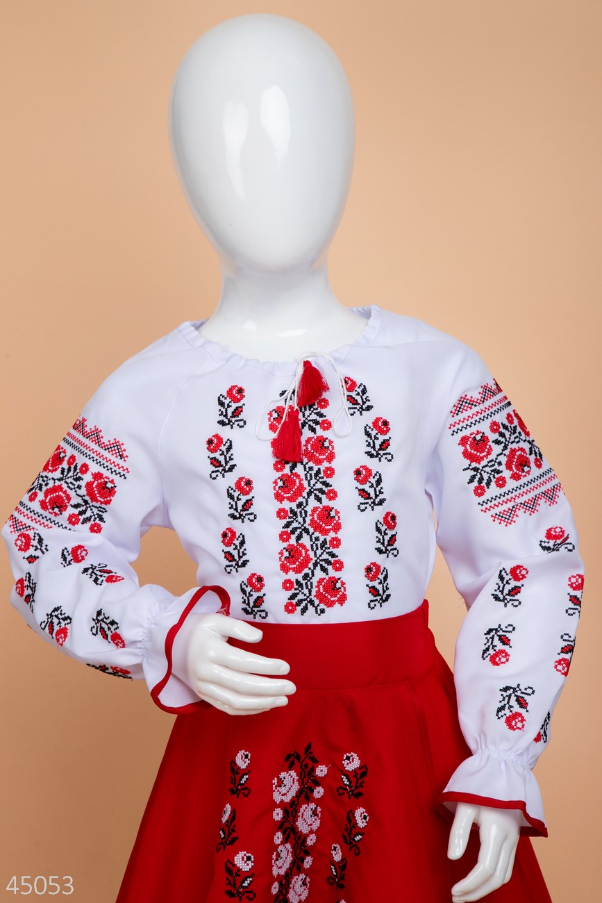 Костюм-вишиванка для дівчаток 6081